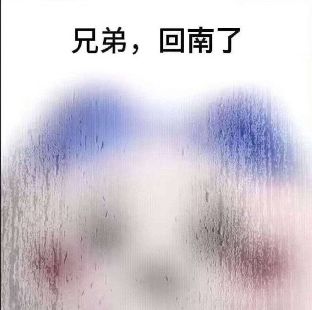 兄弟，回南了